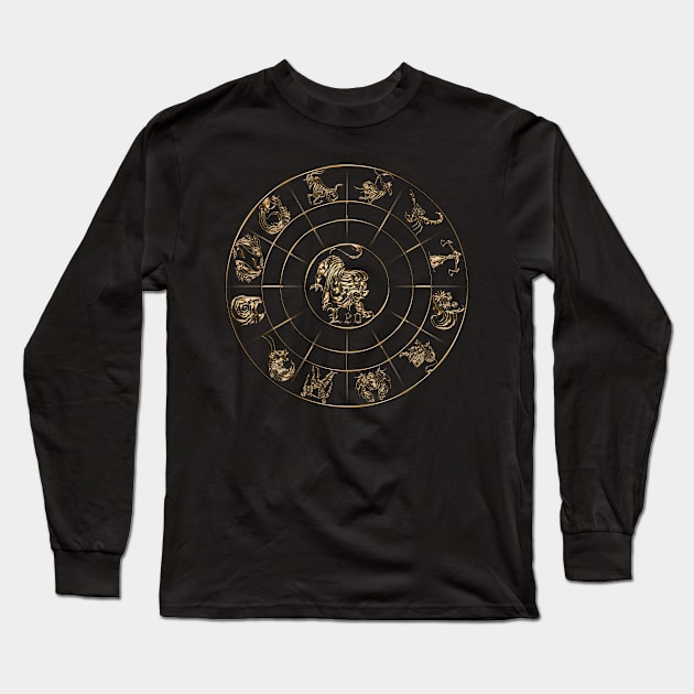 Leo Gold edition - 12 Zodiac in 1 Long Sleeve T-Shirt by INDONESIA68